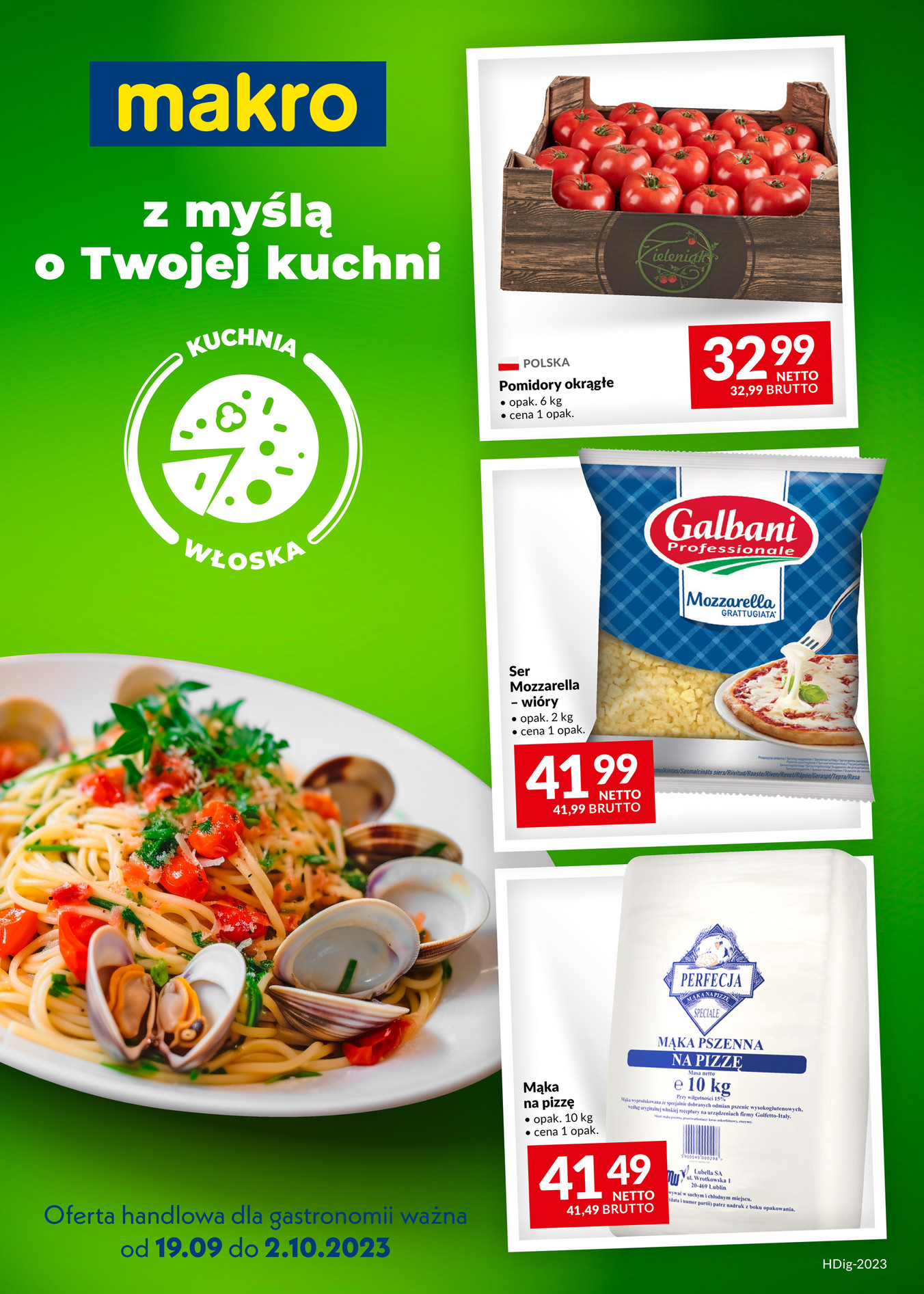 Gazetka Promocyjna MAKRO Oferta dla gastronomii kuchnia włoska