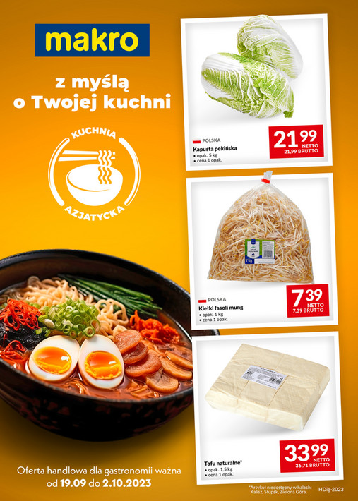 Oferta dla gastronomii - kuchnia azjatycka