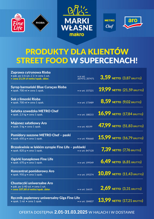 Ulotka gorące oferty Street Food