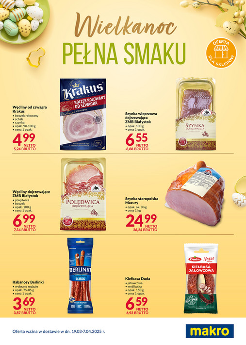 Ulotka Wielkanoc pełna smaku