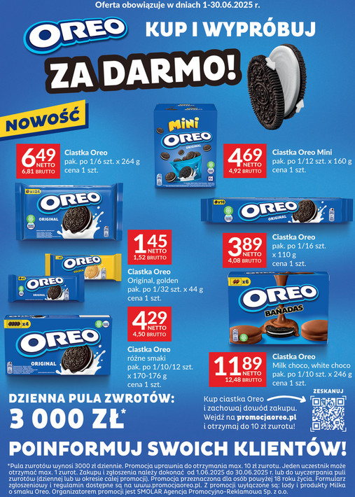 Ulotka Oreo