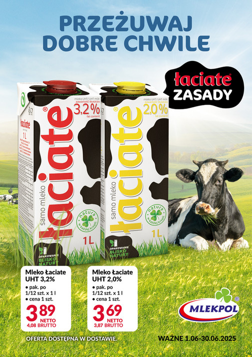 Ulotka mleko Łaciate