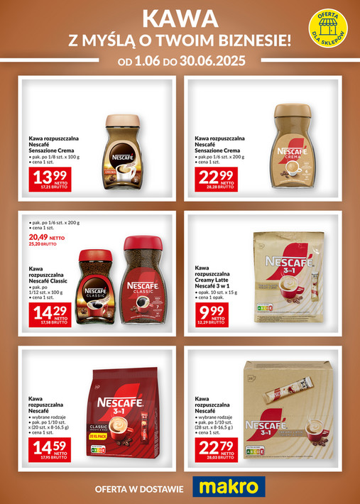 Ulotka kawy Nescafe