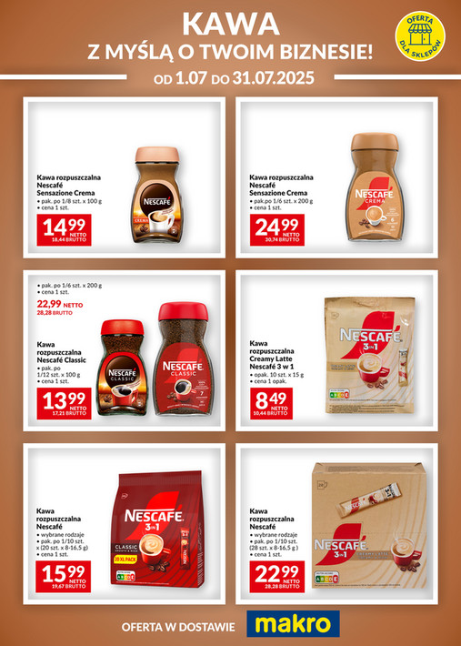Ulotka kawa Nescafe