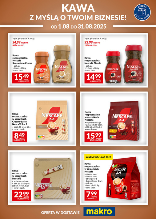 Ulotka Kawa Nescafe