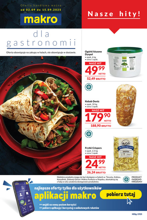 Oferta dla gastronomii