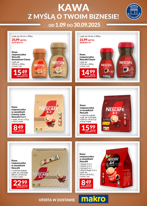 Ulotka Kawa Nescafe