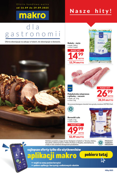 Oferta dla gastronomii