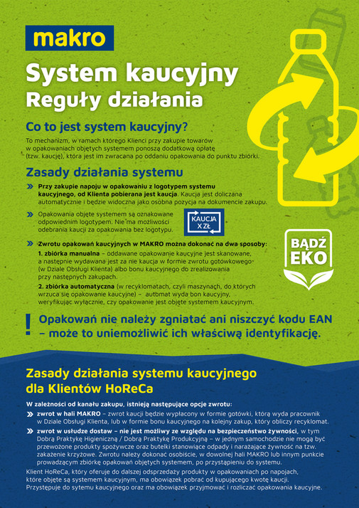 Ulotka system kaucyjny