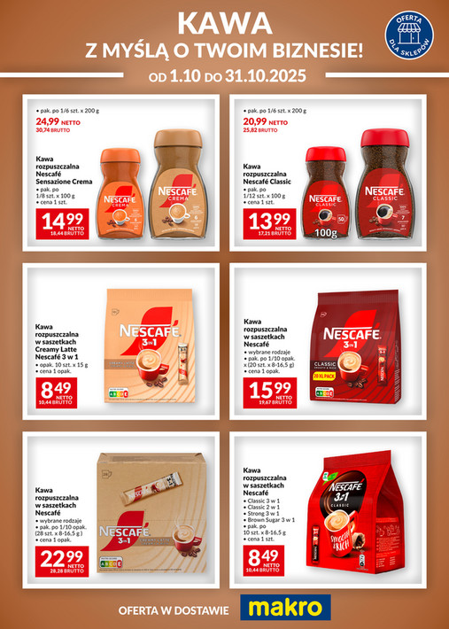 Ulotka Kawa Nescafe