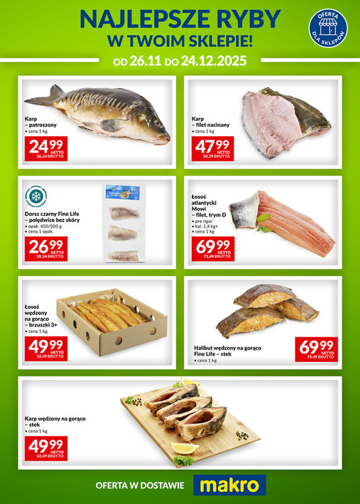 Ulotka najlepsze ryby w twoim sklepie