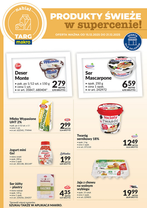 Targ MAKRO - oferta świeża w super cenach!