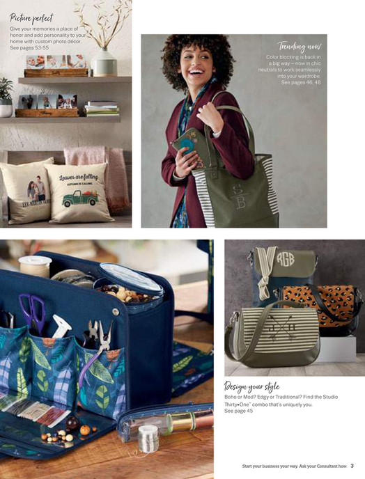 Thirty One Collection Thirty-One Gifts - Thirty-One Fall 2018 Catalog - Page 2-3 - Created ...