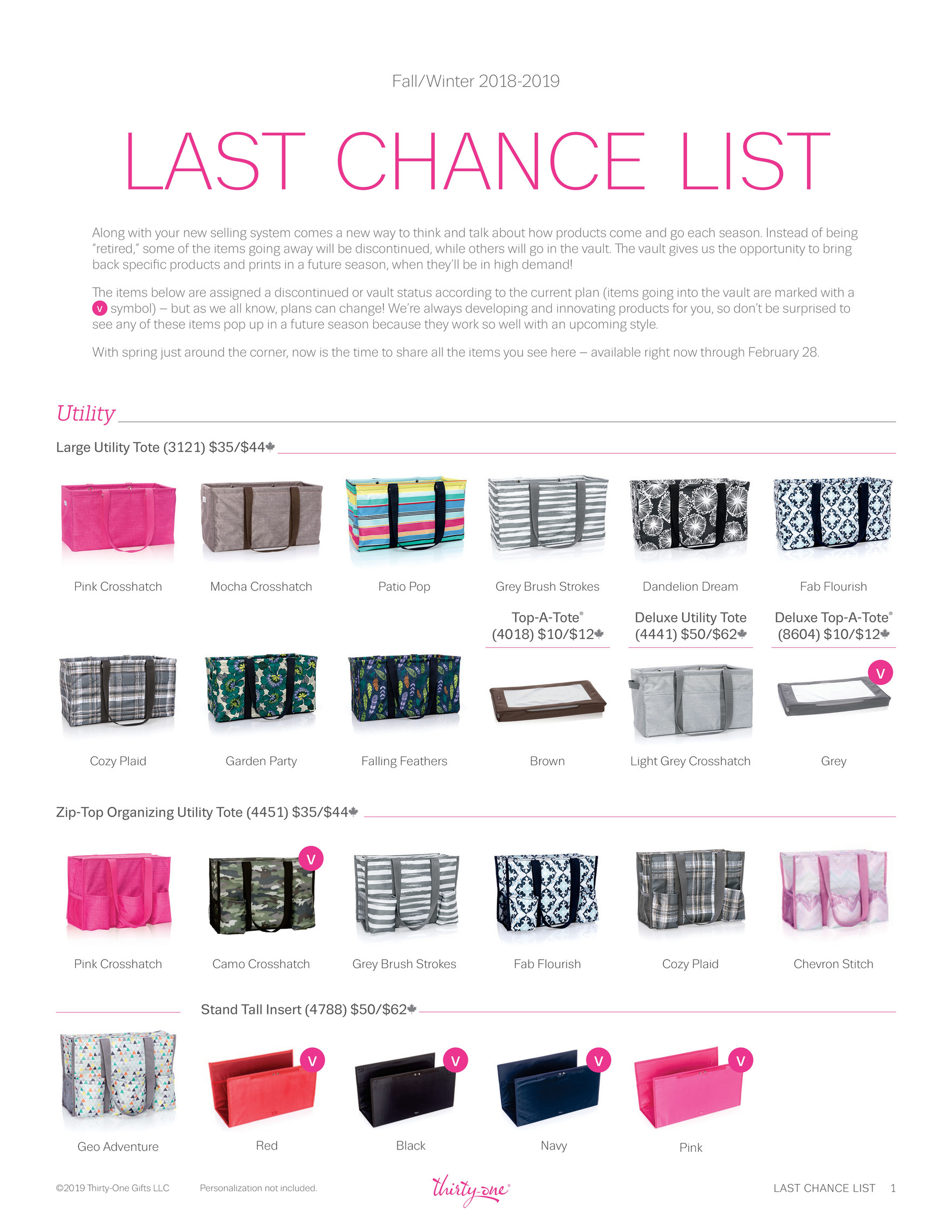 Thirty One Gifts Spring 2014 Retirement List Get them while they  lastlast day is April.30,2014