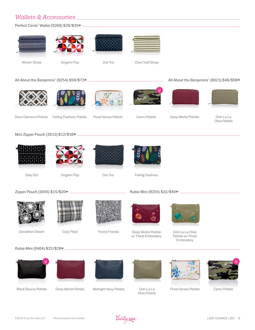 Thirty-One Gifts - RETIREMENT LIST - Page 1 - Created with