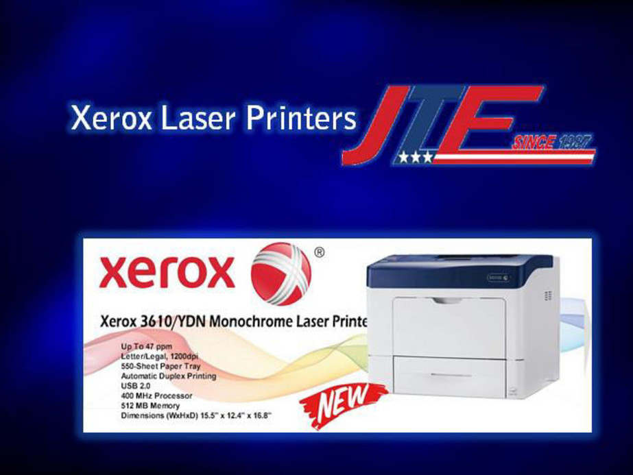 JTF Business Systems - Xerox Laser Printers - Page 1 - Created with ...