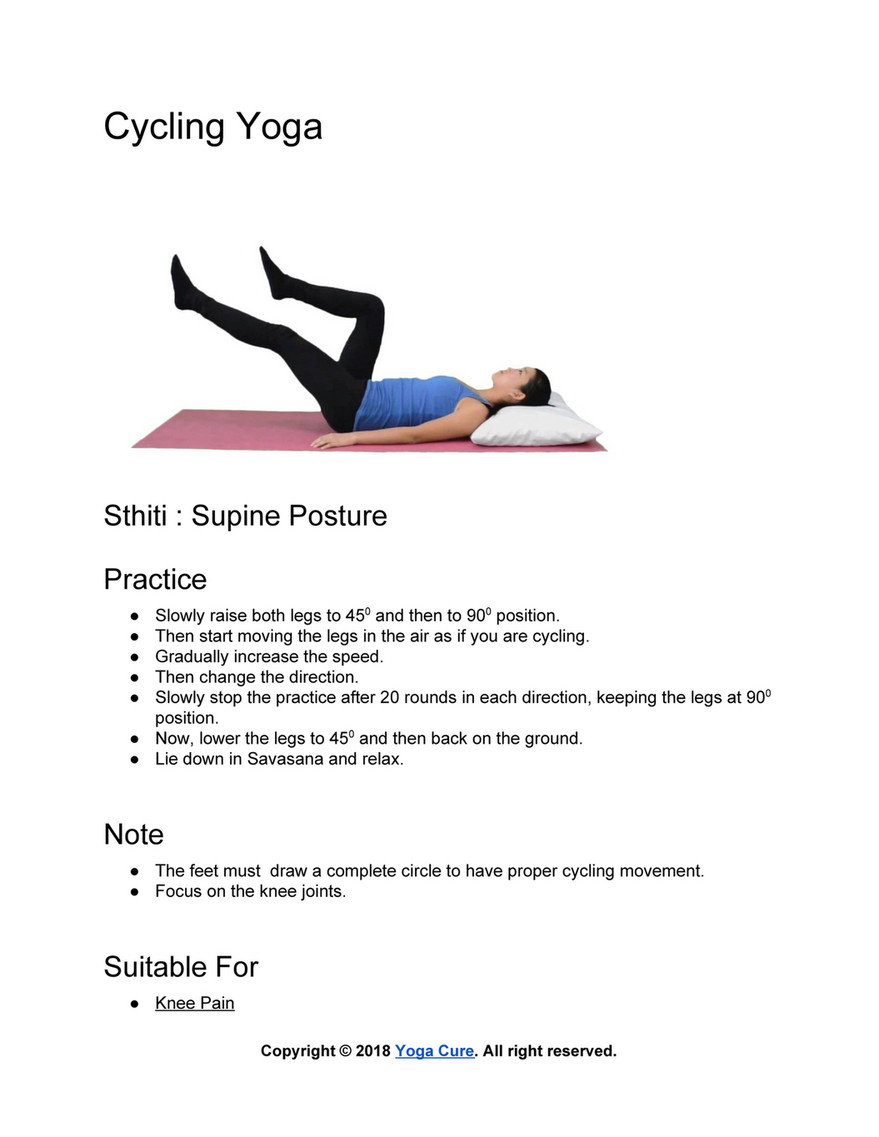Yoga Cure - Cycling Yoga Pose - Page 1 - Created with Publitas.com