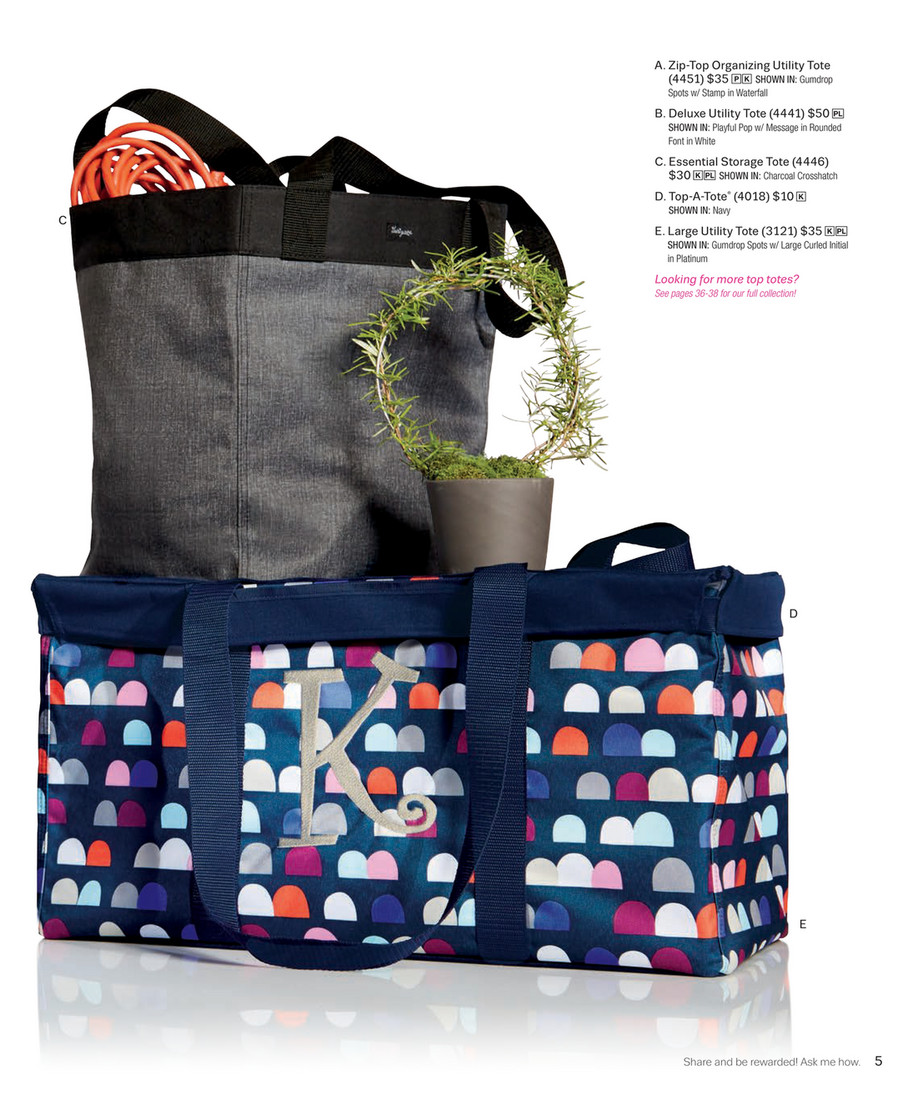 Charcoal Crosshatch - Large Utility Tote - Thirty-One Gifts