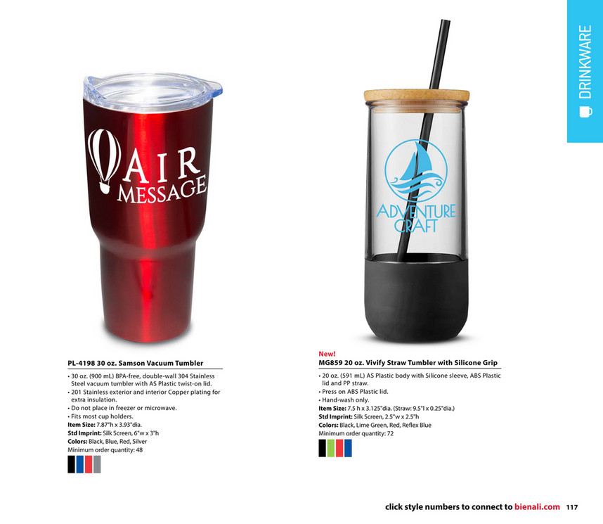 20 oz. Vivify Straw Tumbler with Silicone Grip