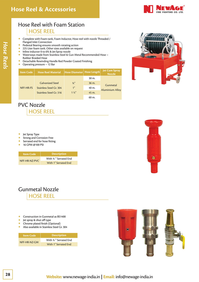 Hose Reel With Foam Station – NewAge Fire Fighting Co. Ltd.