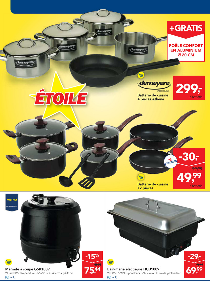 Poêle Emotion 30 cm TEFAL : la poêle à Prix Carrefour