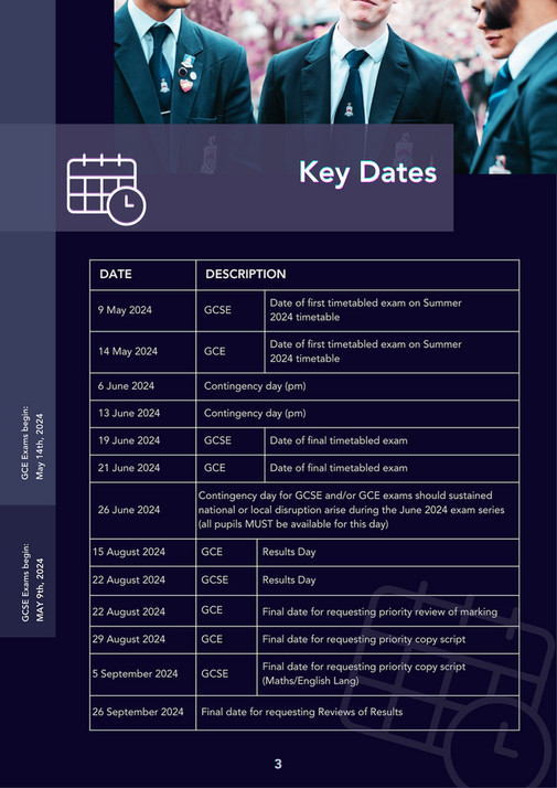 Ermysted's Grammar School EXAMINATIONS BOOKLET 2023_24 Page 45