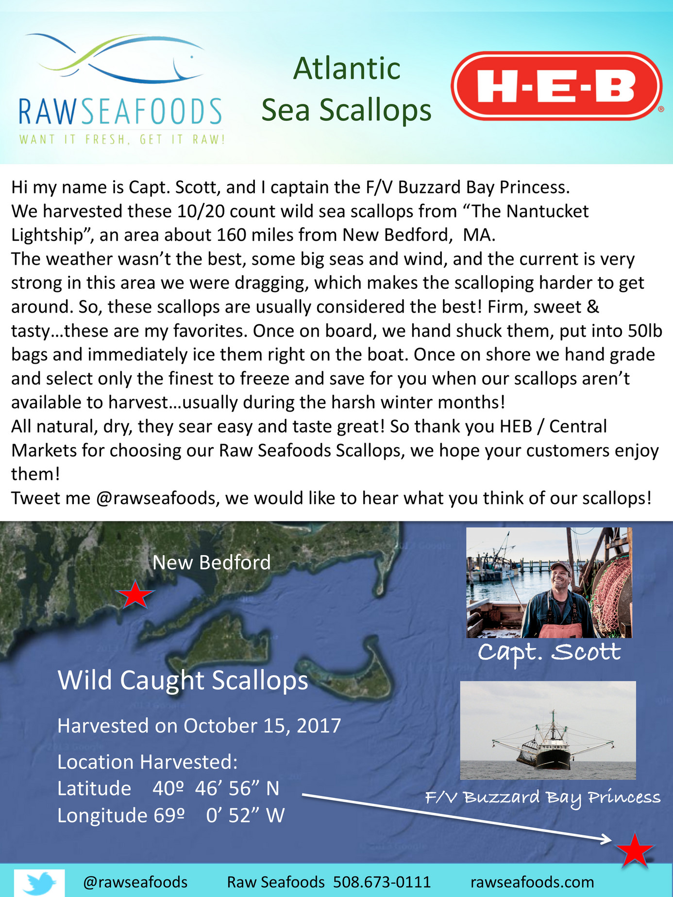 Raw Seafoods Raw Scallop Trip for HEB Page 1 Created with
