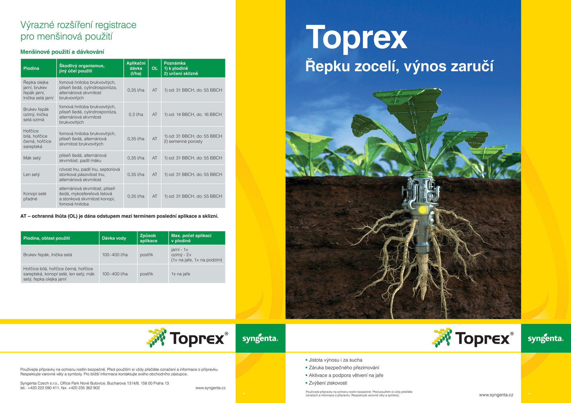 Syngenta - Syngenta Leaflet Toprex 2022 TISK - Strana 1