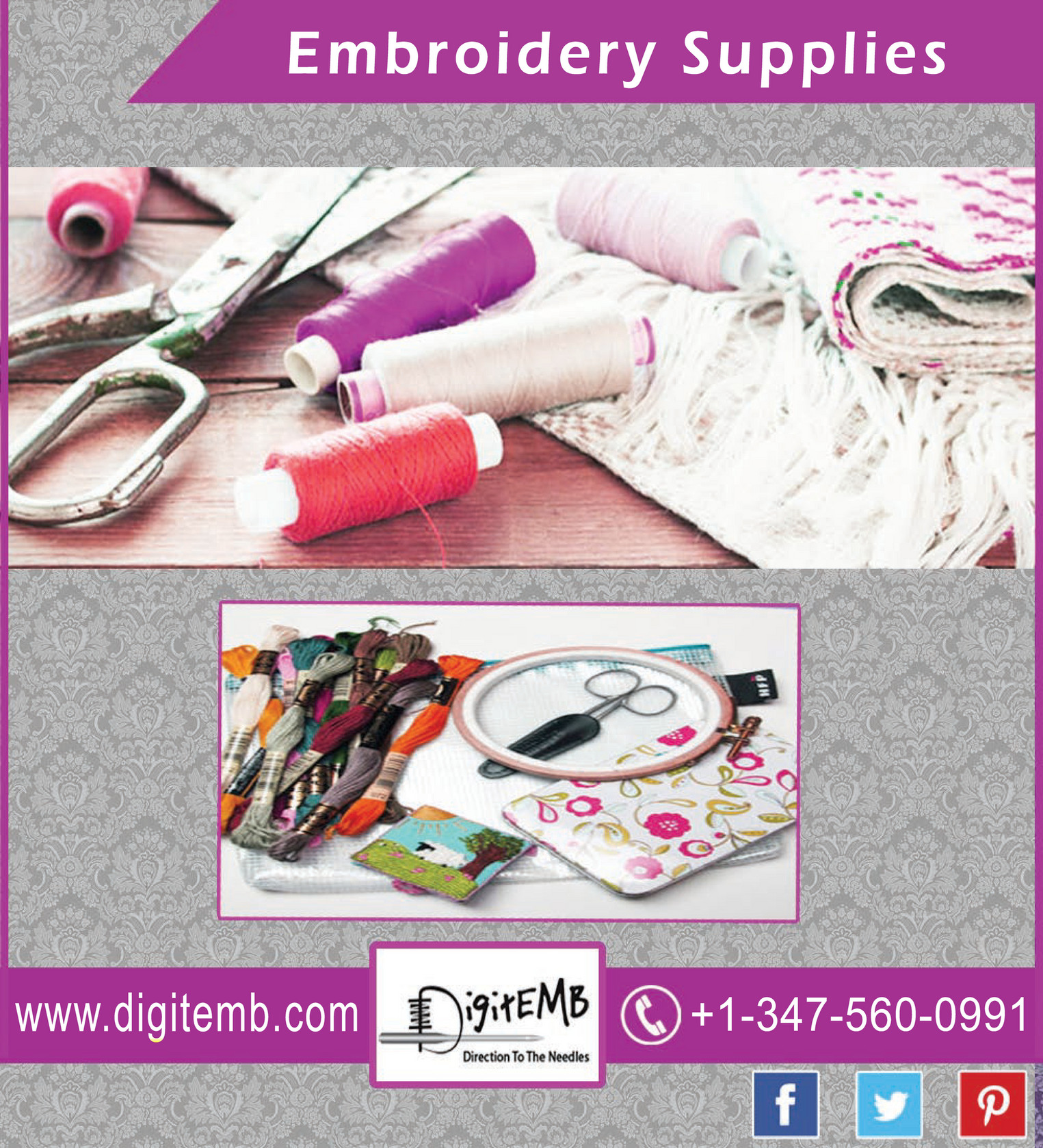 Embroidery Supplies Embroidery supplies Page 1 Created with