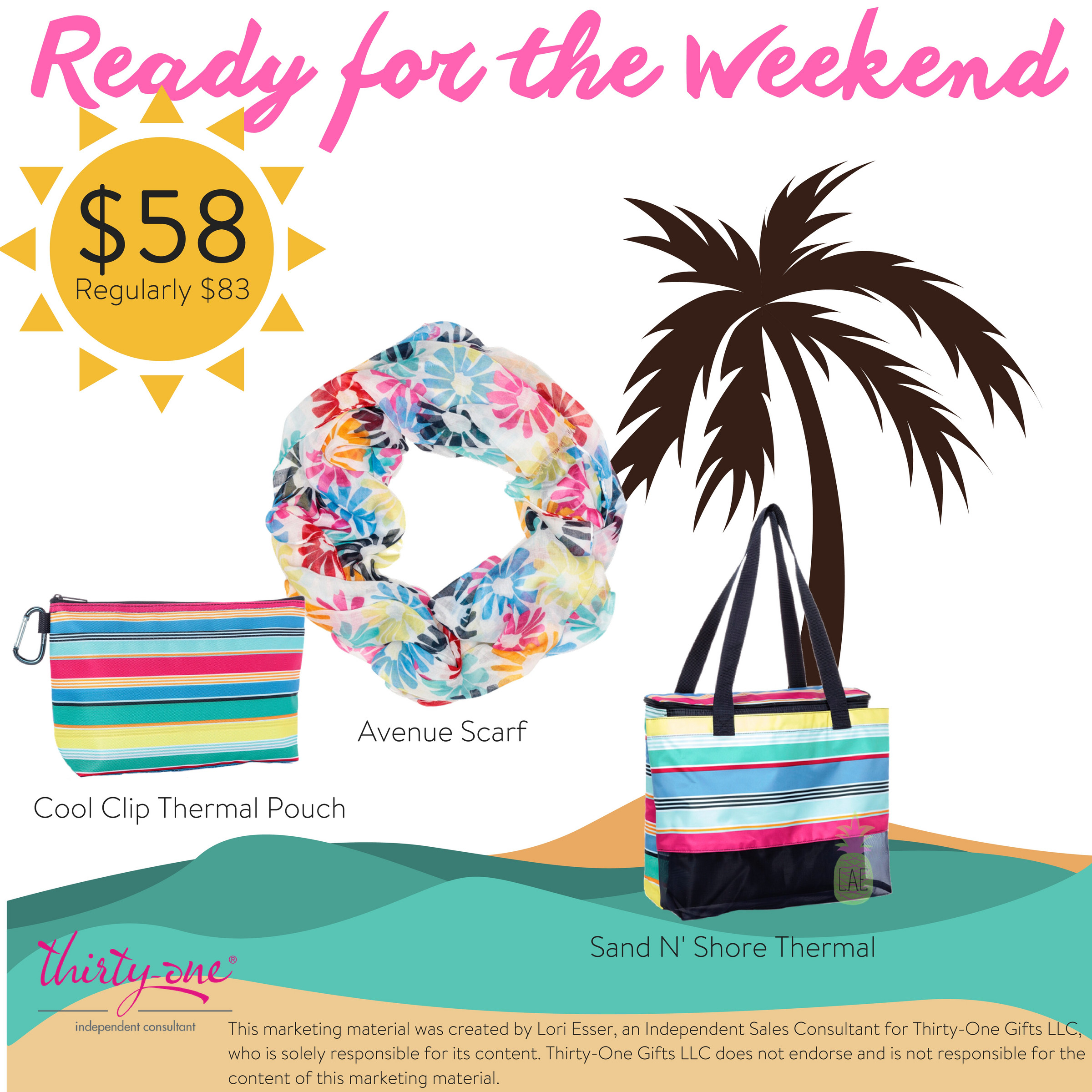 Beach ready sales tote thirty one