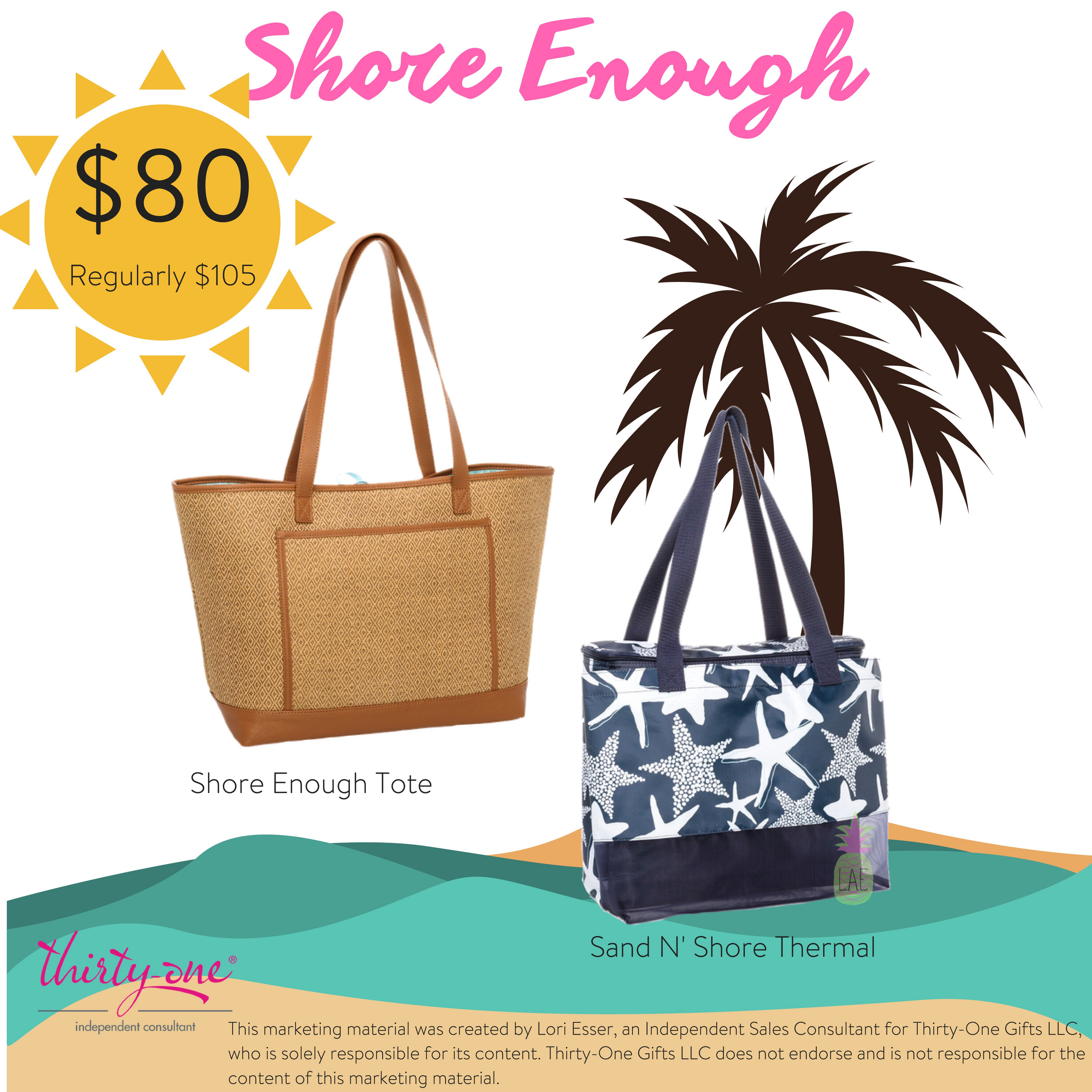 Sand and shore thermal tote thirty one sale