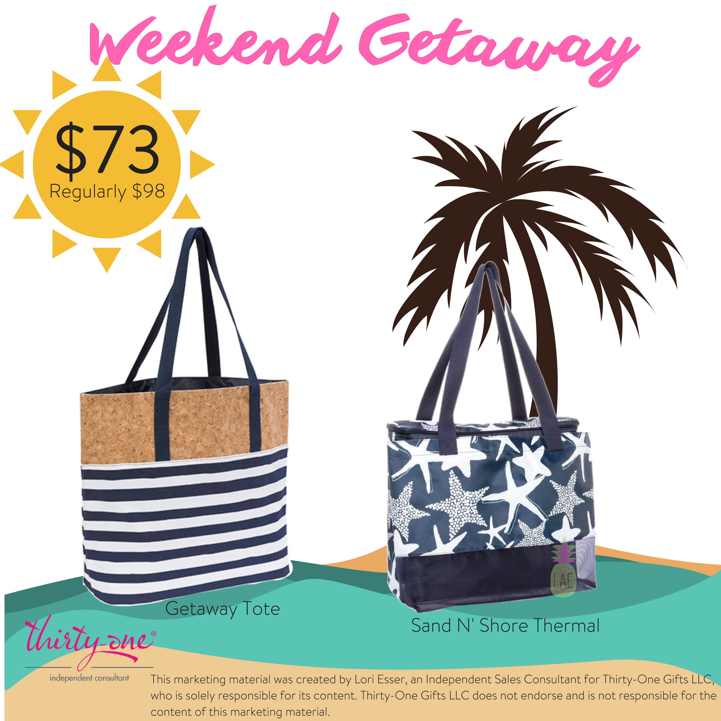 Thirty one discount shore enough tote