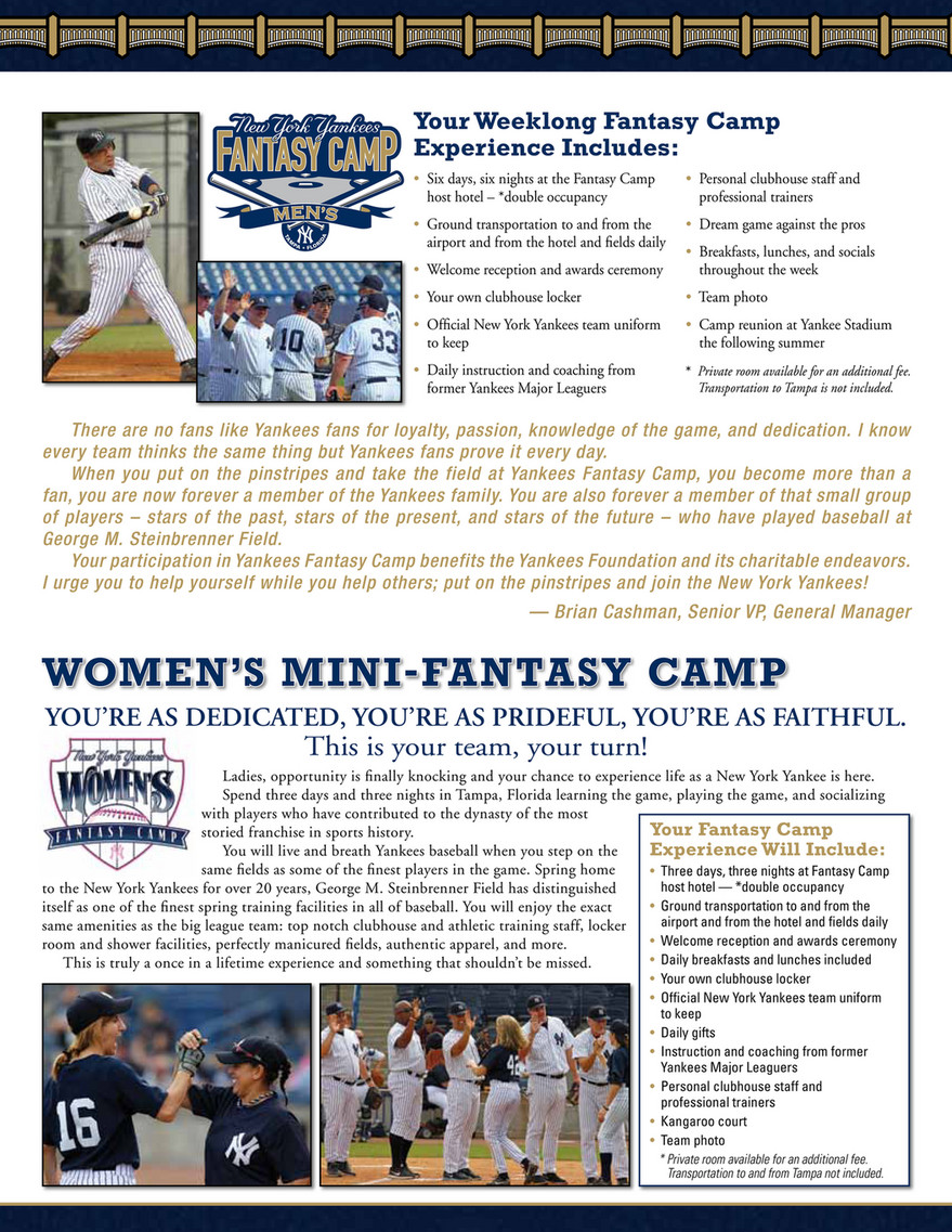 New York Yankees Fantasy Camp