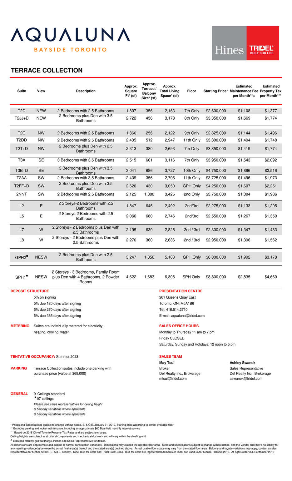 My Publications Aqualuna Pricelist Jan 31 19 Luxury Price List Page 1 Created With Publitas Com