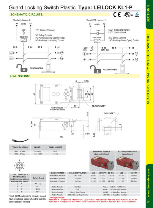 IDEM Safety - IDEM Machine Safety Switches 2018 Catalogue - Page 36-37 ...
