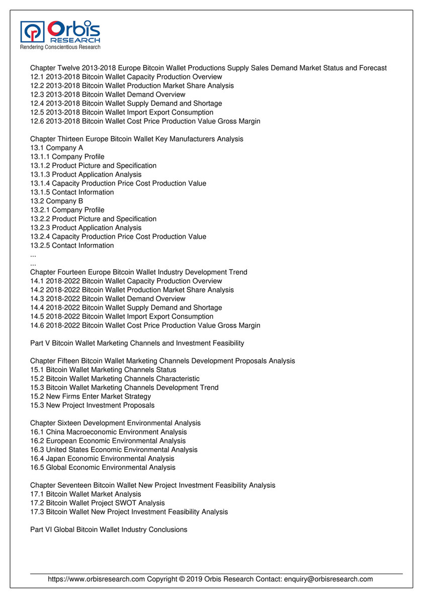 My publications - Global Bitcoin Wallet Market Research Report and Forecast  to 2018-2022 - Page 6 - Created with Publitas.com