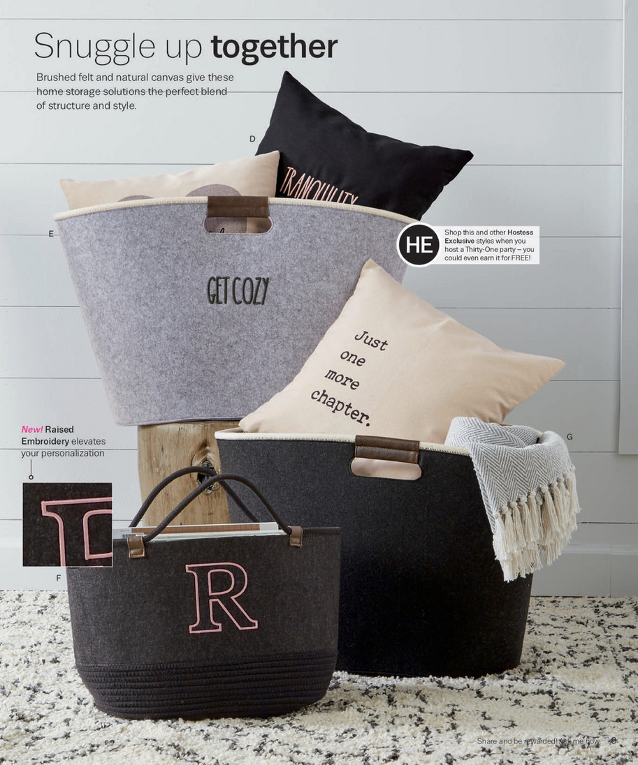 Felt storage tote thirty one new arrivals