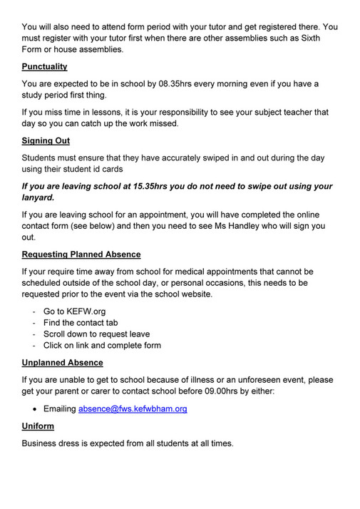 King Edward VI Five Ways School - Lower Sixth Handbook - Page 8-9 ...