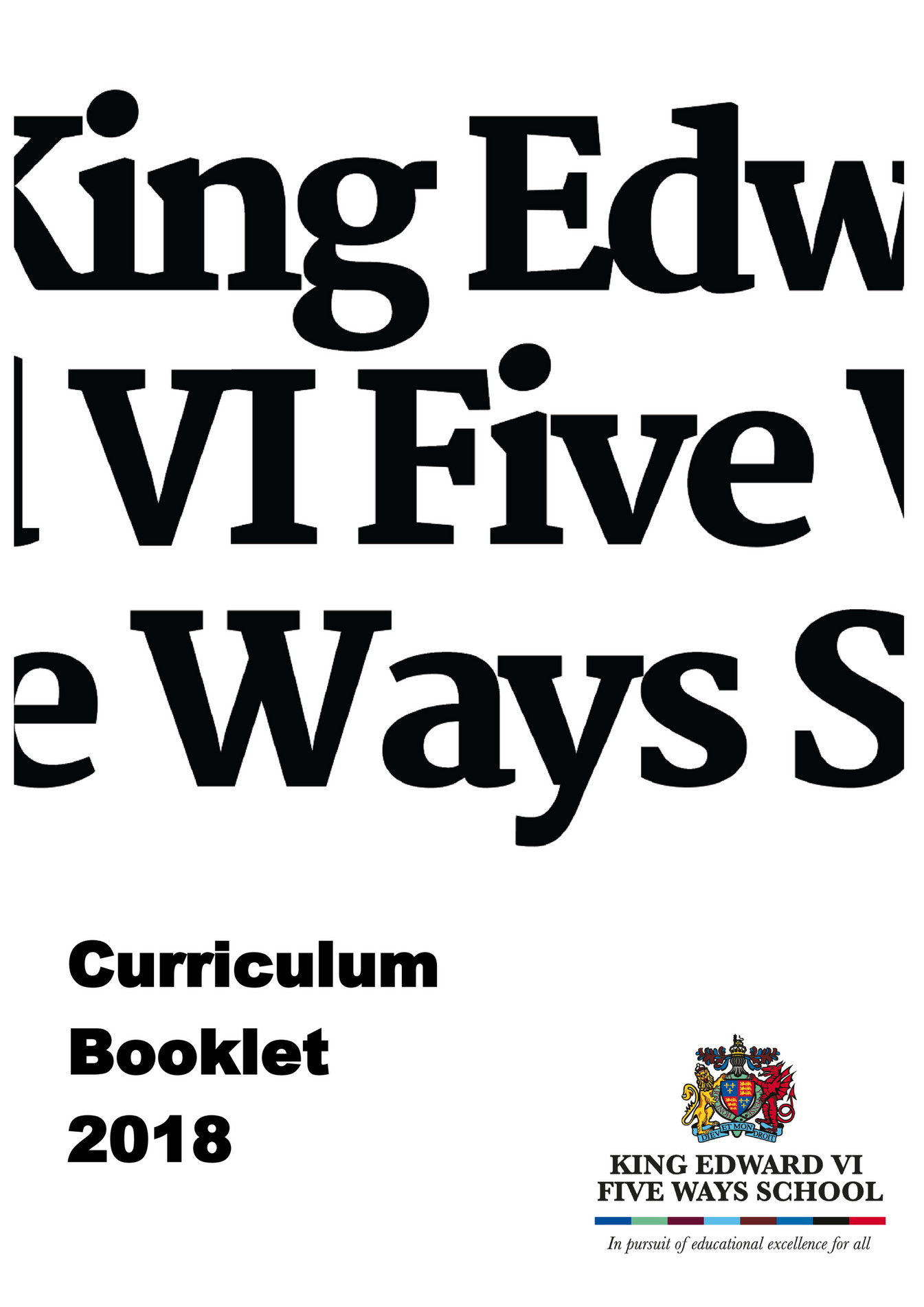 King Edward VI Five Ways Schoo Sixth Form Curriculum 2017 2018 V2 