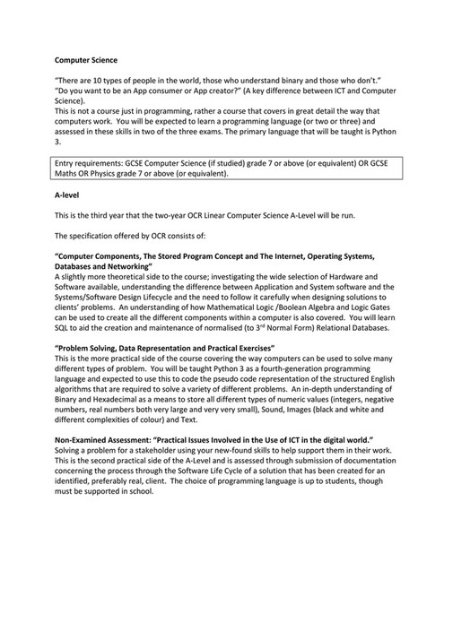 King Edward VI Five Ways Schoo - Sixth Form MASTER CURRICULUM - Page 6 ...