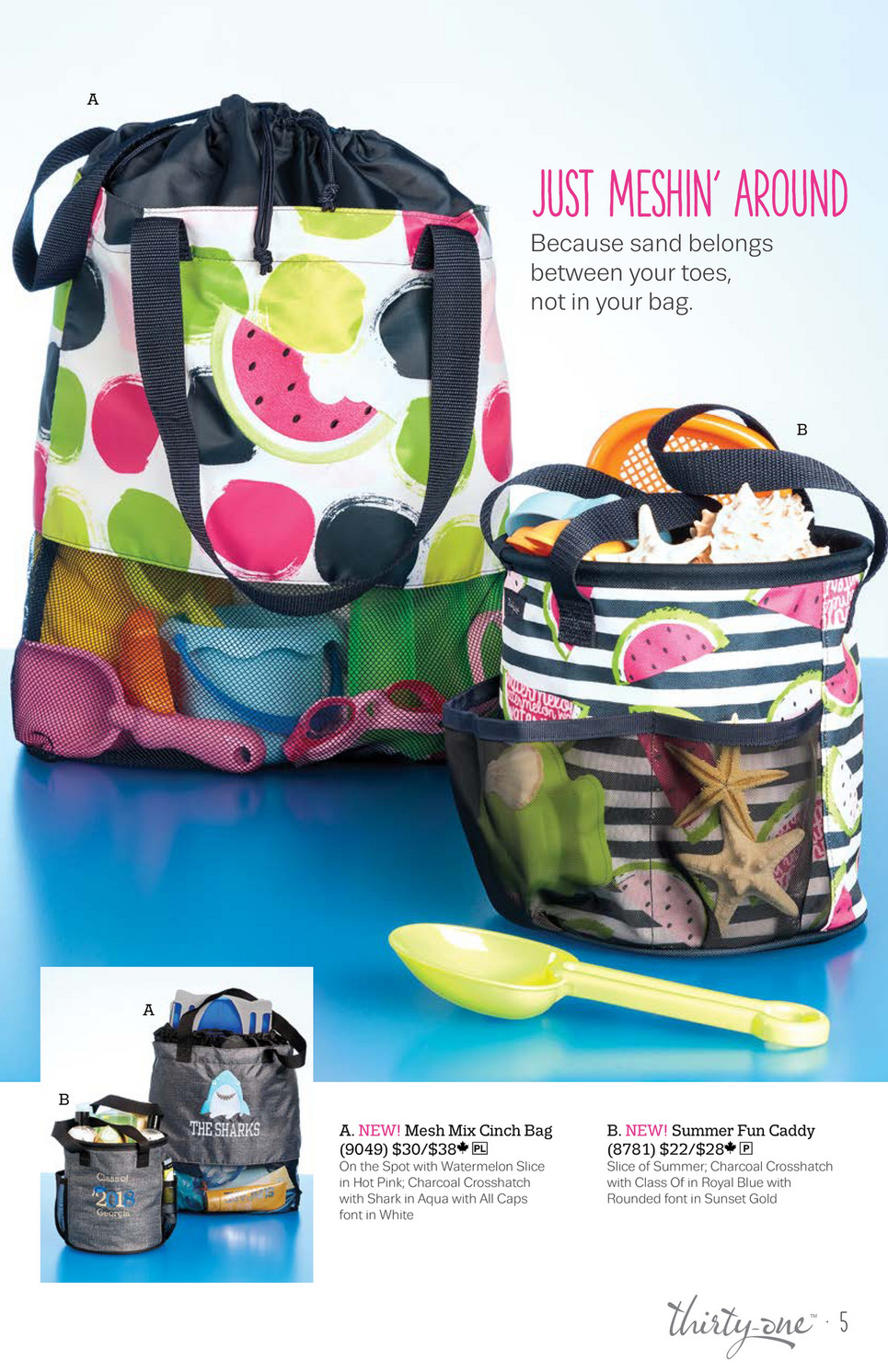 Thirty one mesh 2025 mix cinch bag