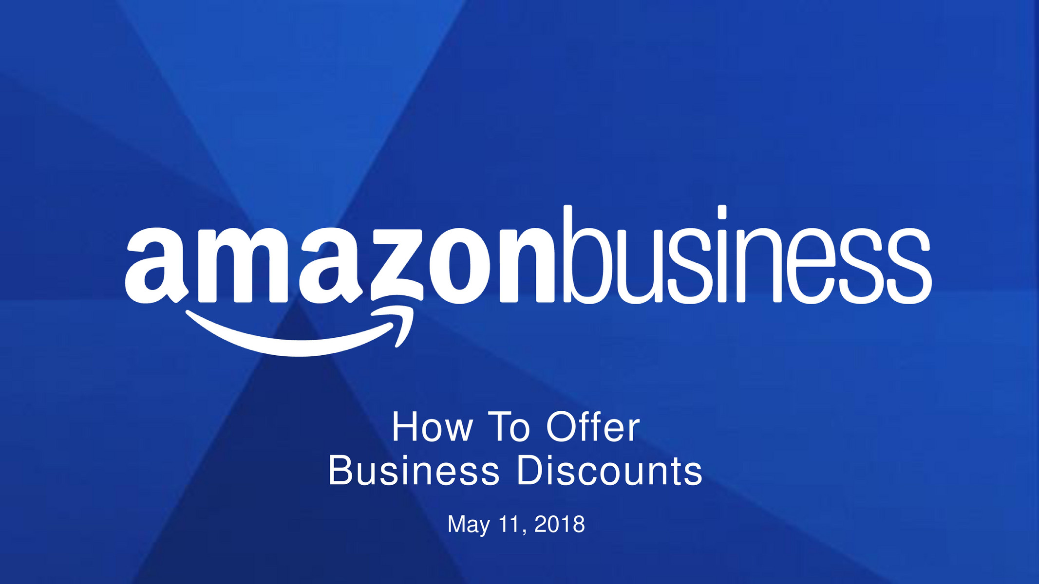 Amazon Business How to upload Quantity Discounts Page 1 Created