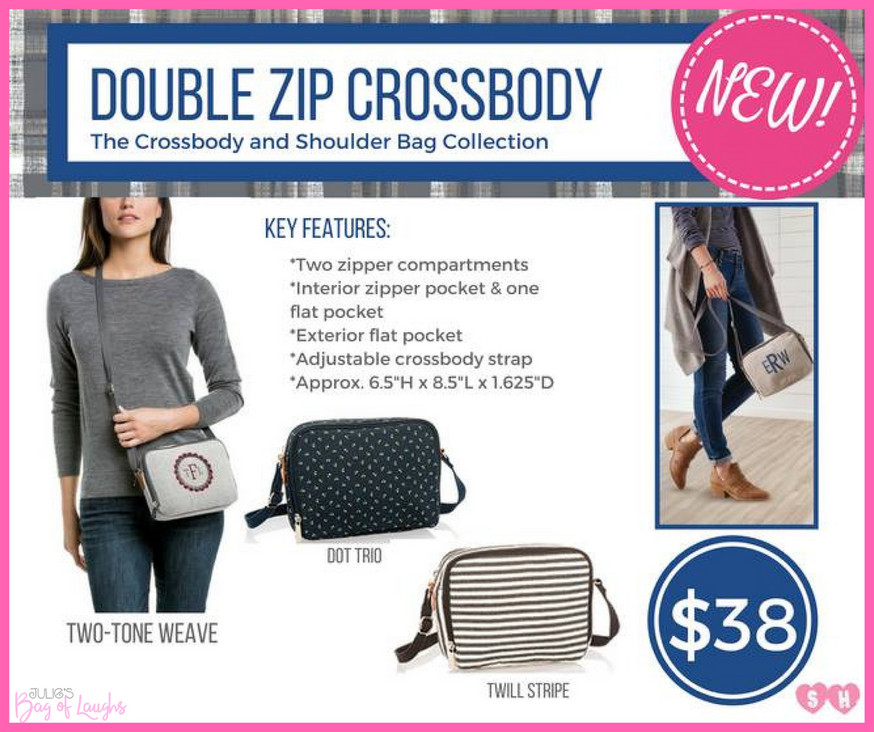 Thirty one double online zip crossbody