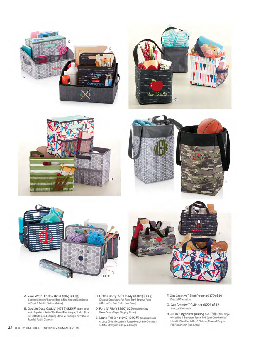 Thirty One Gifts Spring 31 Catalog Page 32 33 Created with