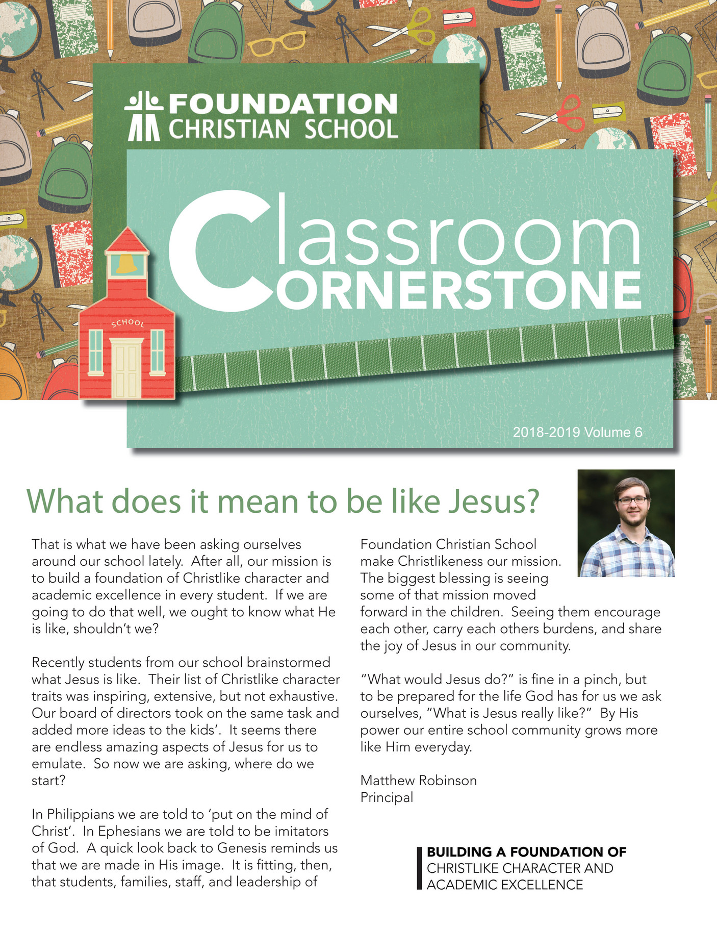Foundation Christian School Classroom Cornerstone Term 3 for web