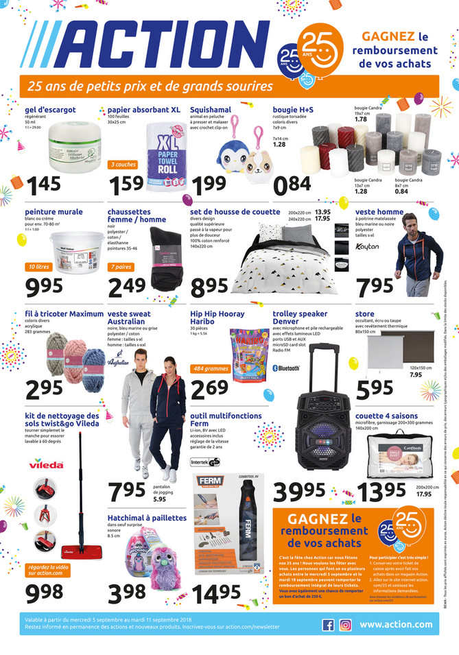 Folder Action du 05/09/2018 au 11/09/2018 - Promotions de la semaine 36