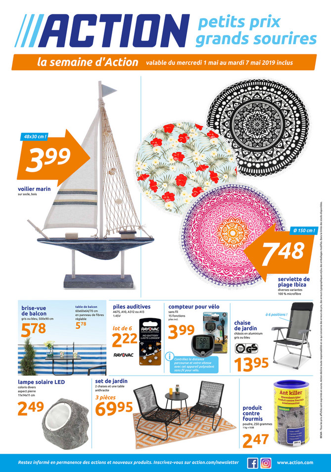 Folder Action du 01/05/2019 au 07/05/2019 - Promotions de la semaine 18
