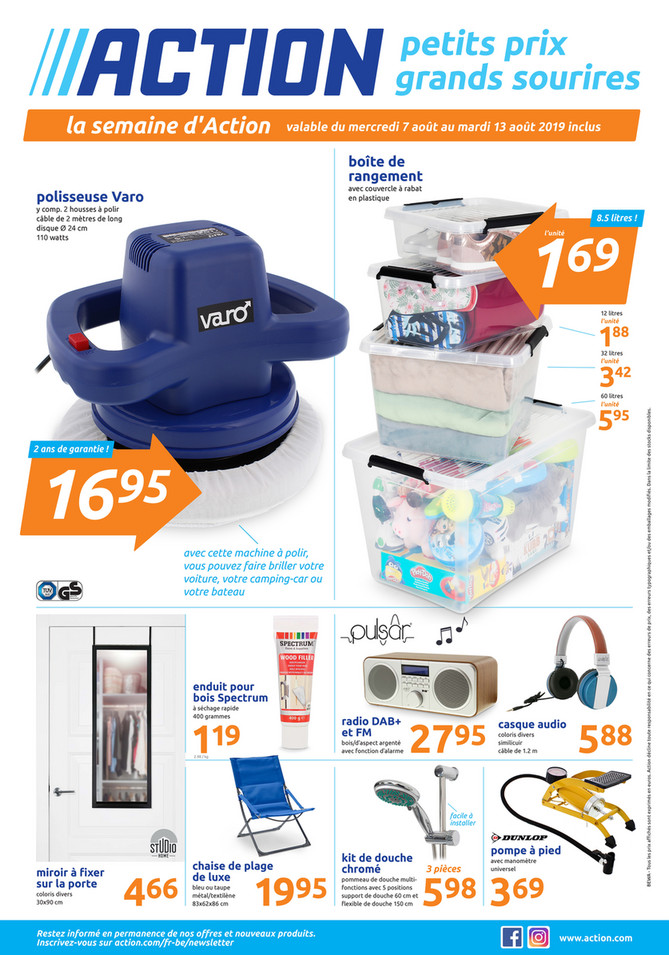 Folder Action du 07/08/2019 au 13/08/2019 - Promotions de la semaine 32