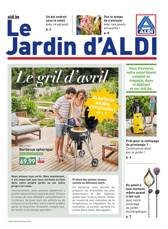 Folder Aldi du 22/04/2020 au 16/05/2020 - Promotions jardin