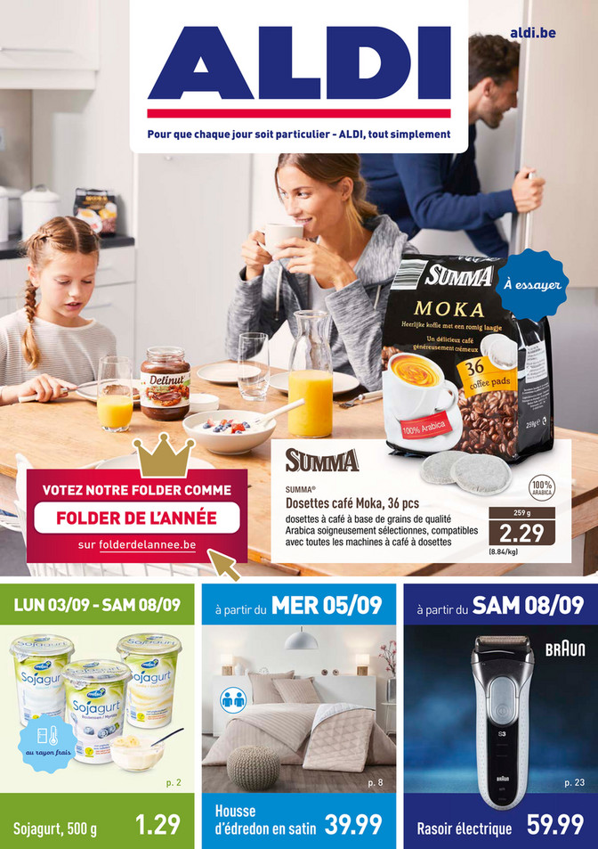 Folder Aldi du 03/09/2018 au 08/09/2018 - Promotions de la semaine 36